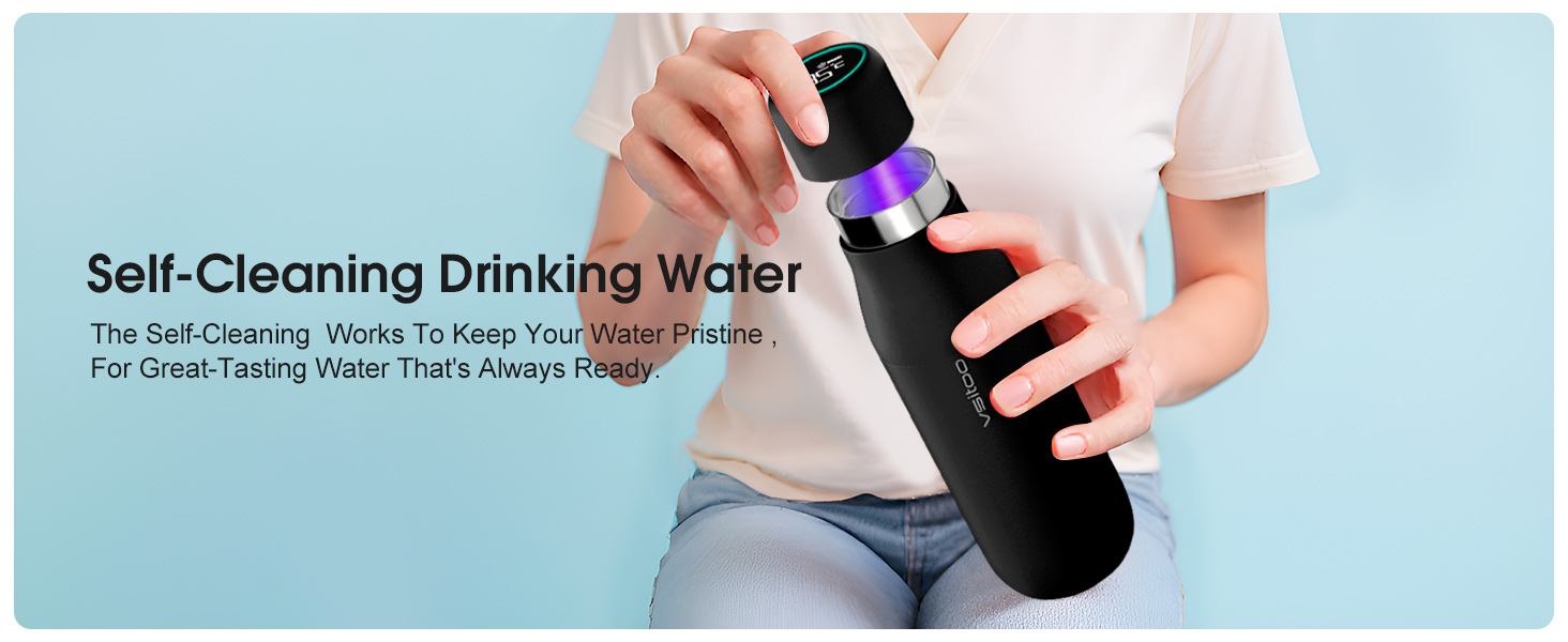 self cleaning water bottle