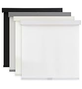 AOSKY Light Filtering Roller Shades Cordless Blinds for Windows, Free-Stop Shades with Valance, 9...