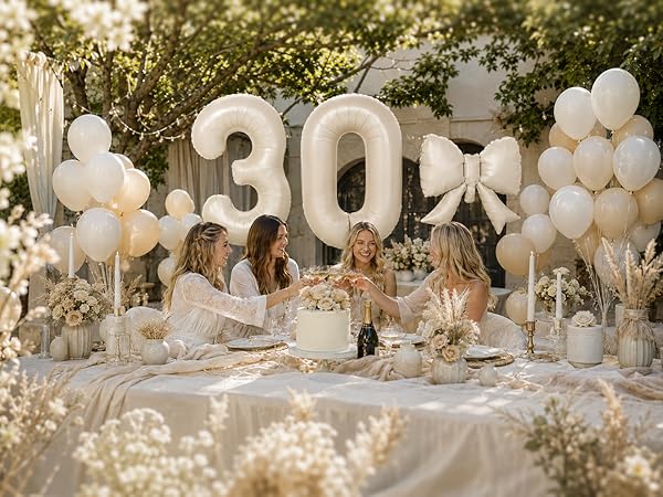 40 Inch Number Balloons with Bow Balloon