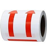 Hybsk 3 x 5 Red Arrows This Side Up Safe Handling Stickers for Shipping and Packing - 100 Adhesiv...