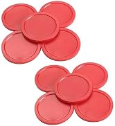 10Pcs Red Mini Air Hockey Table Pucks 50mm Puck Children Table New 2-inch Convenient and Attracti...
