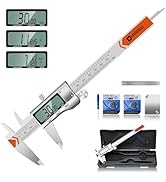 Digital Caliper, HARDELL Caliper Measuring Tool-All Metal Caliper with 2 Batteries, Inch Metric F...