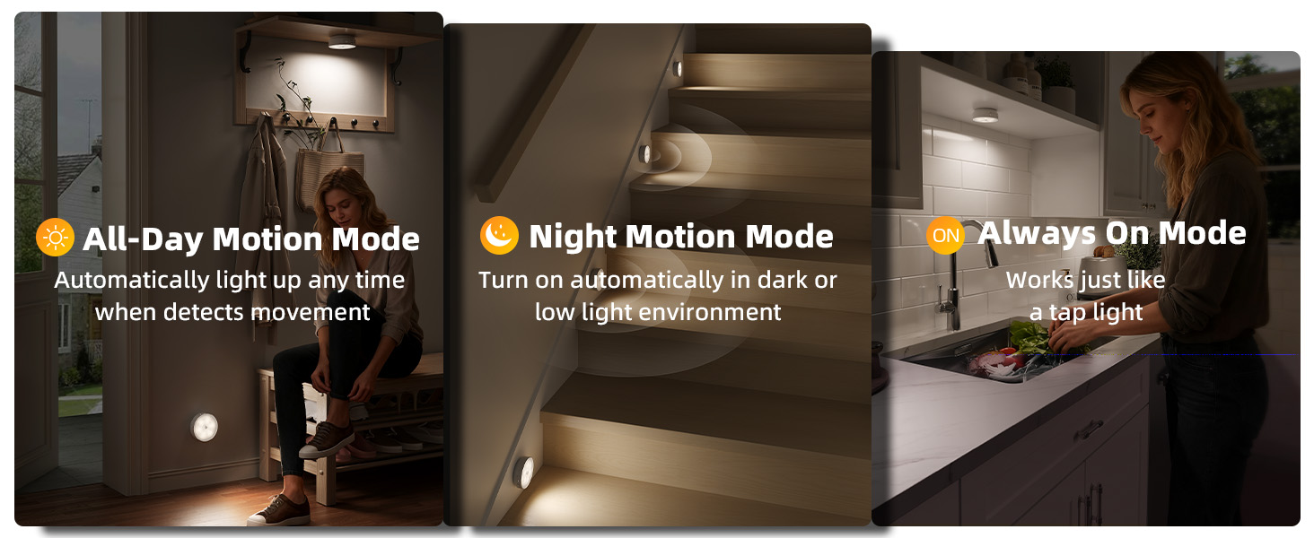 rechargeable puck light