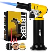 TBTeek Butane Torch with Fuel Gauge T907, One-hand Operation Kitchen Torch Lighter with Adjustabl...