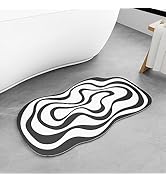 SUMLANS Bathroom Rugs, Soft Absorbent Rubber Backing Non Slip Mat, Atypical Shower Floor Mats for...