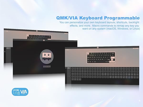 Wireless Mechanical Keyboard, 60% Percent Creamy Keyboard