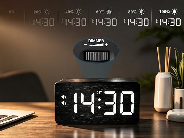 Digital Alarm Clock with Dimmer