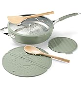 Tramontina Vue All-in-One Plus Pan Set, 5-Quart Ceramic Non Stick Cooking Pan with Glass Lid, Ste...