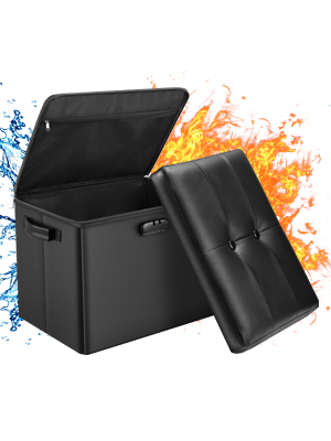 Fireproof storage ottoman