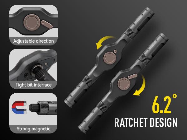 magnetic ratchet screwdriver set