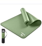Yoga Mat Non Slip NBR Extra Thick Yoga Mat, 72"L x 32"/24"W x 0.6"/0.4"TH (185cm x 80cm/61cm x 15...
