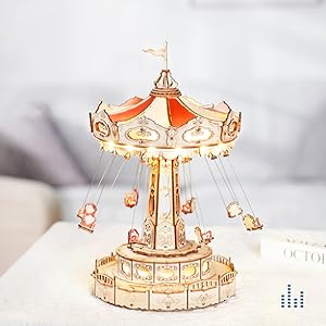 ROKR 3D wooden puzzles diy music box