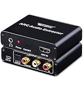 HDMI ARC Adapter, Tendak ARC Audio Extractor with Digital Optical TOSLINK SPDIF/Coaxial and Analo...
