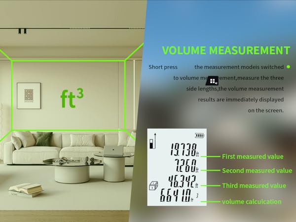 volume measurement-measure length,width and heigh then get values