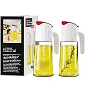 DWËLLZA KITCHEN Coffee Syrup Dispenser Set of 2 - Auto-open Olive Oil, Vinegar, Soy Sauce, Salad ...