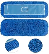 Matthew 36'' Microfiber Loop Dust Mop Washable Commercial&amp;Residential Heavy Duty Mop Head Replace...