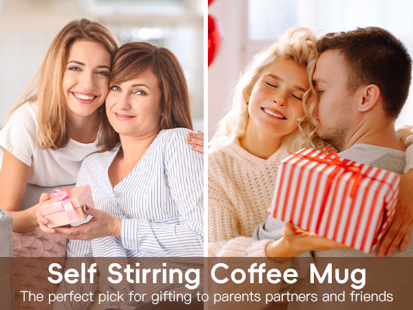 automatic stirring coffee mug