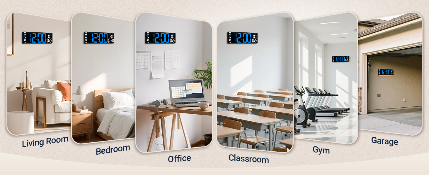 Clock for Classroom Dorm Office Game