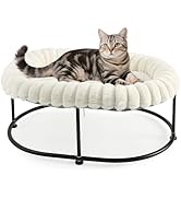 Sunhoo Elevated Cat Bed for Indoor Cats Raised Kitten Hammock Large High Puppy Cot Off Floor Self...