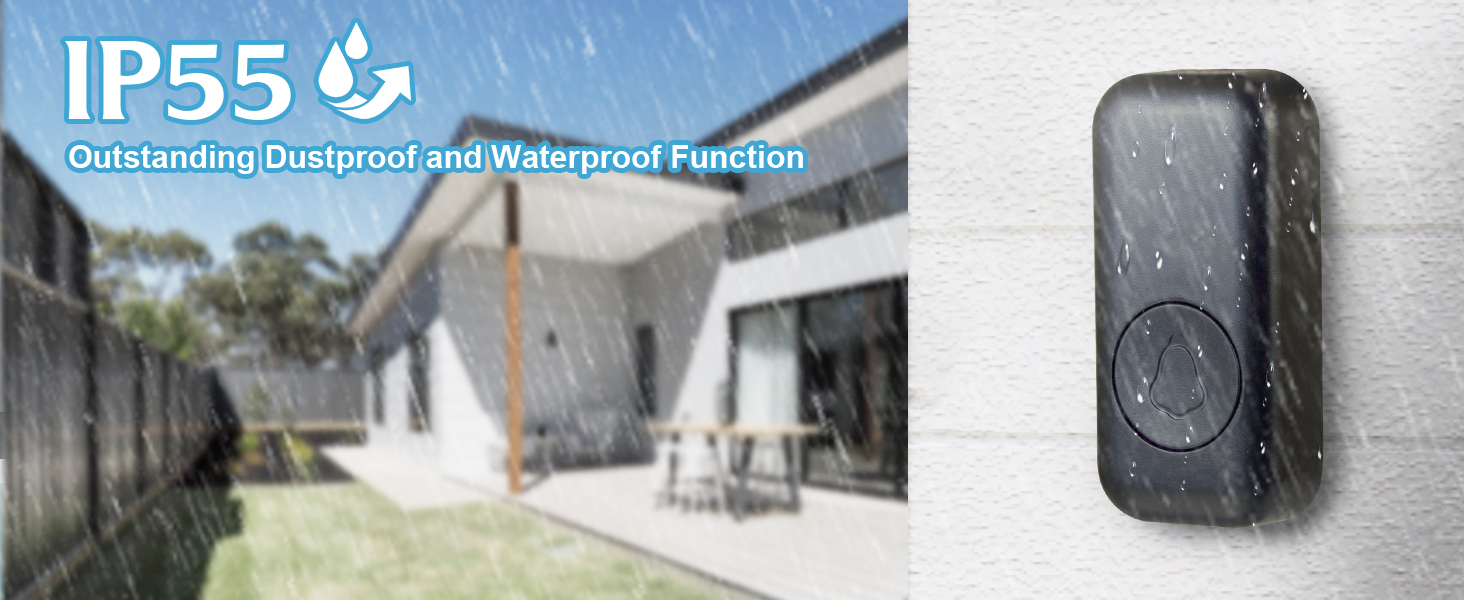IP55 Waterproof Wireless Doorbell