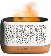 Earnest Living Essential Oil Diffuser Ultrasonic Classic Flame Air Diffuser 200ml Fire Mist Timer...