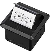 KYHSHJ Pop Up Floor Electrical Outlet with 20 Amp Stainless Steel GFCI Tamper Receptacle Outlet, ...