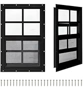 COLORPAPA 2 Pack Shed Windows,24