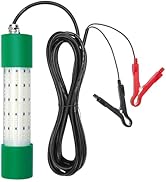 Pinboer Fishing Light Underwater 12V 100W 12000LM Green White Led Submersible Night Boat Waterpro...