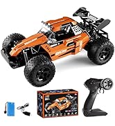 Qudify 1:12 Scale RC Car for Boys Ages 3+, Fast Remote Control Monster Truck 2WD 25km/h Off-Road ...