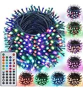 Joomer Color Changing Christmas String Lights,164FT 500 LED RGB LED String Lights Outdoor Fairy T...