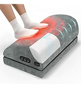 Heated Foot Rest for Under Desk at Work, Foot Stool with Vibration Massage, 2 Heat Levels, Ergono...