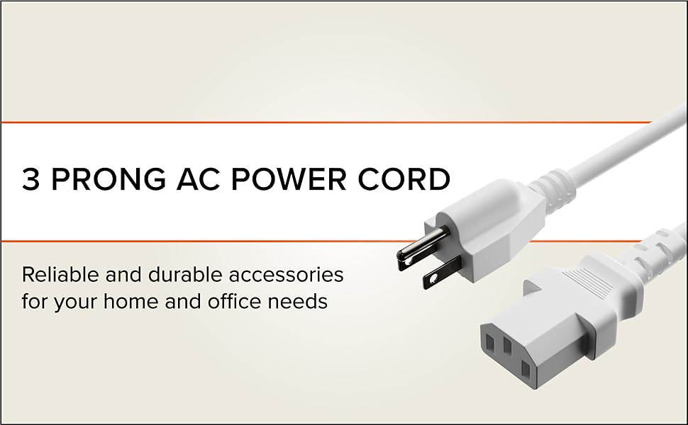 3 Prong AC Power Cord