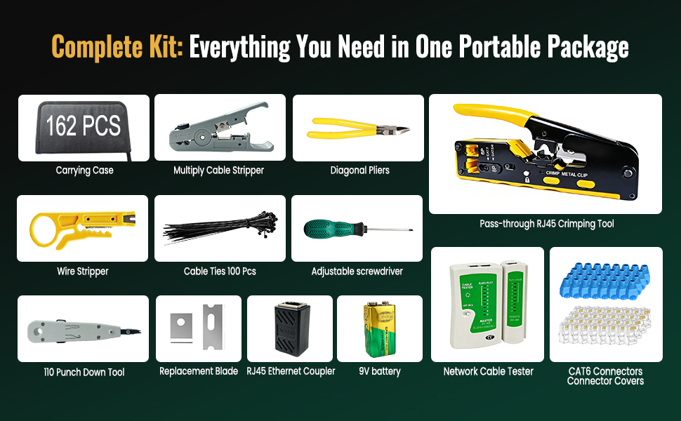 RJ45 Crimp Tool Kit