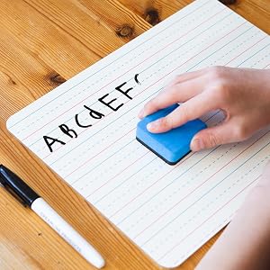 double sided lapboard mini personal dry erase board whiteboard dry-erase markers pens erasers set