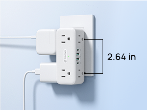 wide-space multiple plugs in one outlet