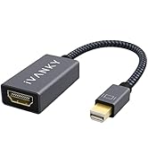IVANKY Mini DisplayPort to HDMI Adapter, Mini DP(Thunderbolt) to HDMI Adapter, Gold-Plated Braide...