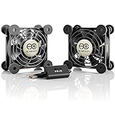 AC Infinity MULTIFAN S5, Quiet Dual 80mm USB Fan, UL-Certified for Receiver DVR Playstation Xbox ...