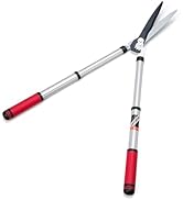 telescopic hedge trimmers for leaves and gardening