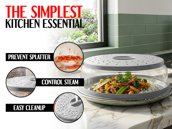 The Simplest Kitchen Essential is Galleyby Silicone Microwave Cover
