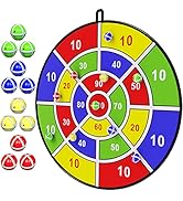 BooTaa 29" Large Dart Board for Kids, Kids Dart Board with 12 Sticky Balls, Boys Toys, Indoor/ Sp...