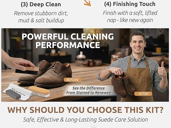 suede and nubuck cleaning brush