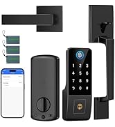 Yosimika Smart Door Lock for Front Door,5-in-1 Keyless Entry Door Lock Deadbolt,APP Controll Keyp...