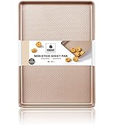 Jelly Roll Pan 15x10 - HONGBAKE Commercial Cookie Sheets for Baking with Diamond Texture Surface,...