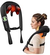 Beleduc Neck and Shoulder Massager with Soothing Heat, Cordless Neck Back Massager, Upgrad 4D Shi...