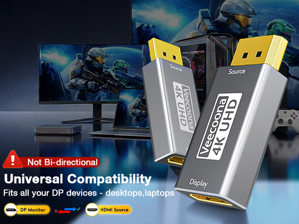 4K DisplayPort to HDMI Adapter