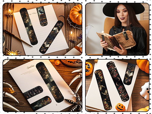 Dark Academia Magnetic Bookmarks halloween gifts