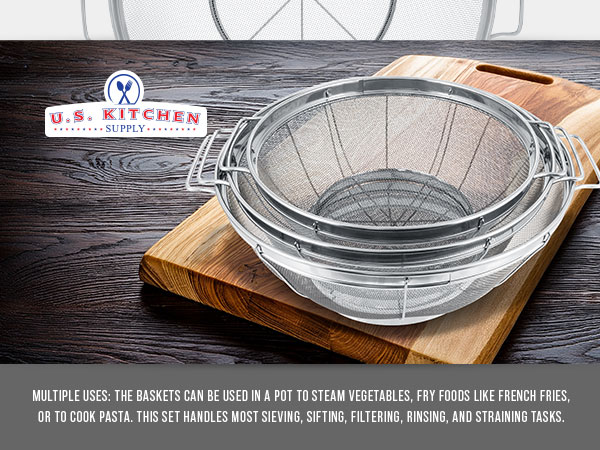 nesting stackable multipurpose household professional restaurant chef catering sink rinseware