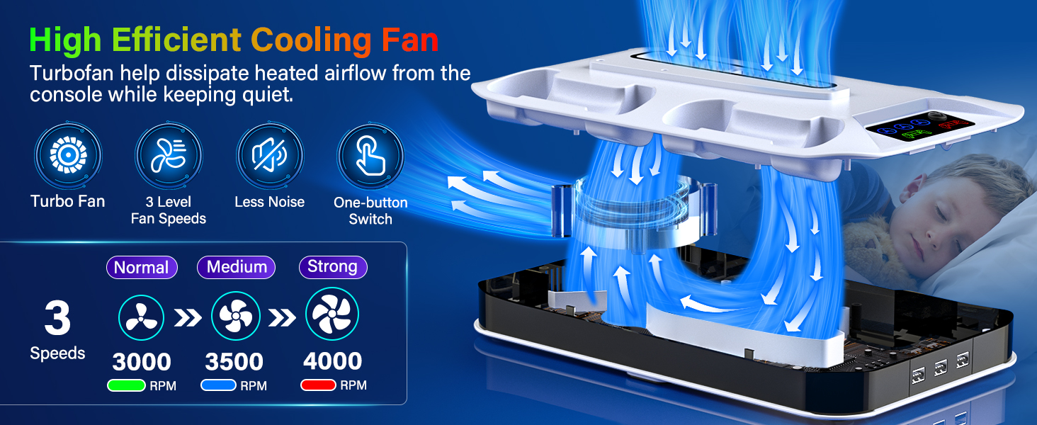 ps5 stand with cooling fan ps5 station with cooling fan