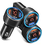 USB C Car Charger 3 Pack, Costyle 65W 4 Port Car Power Adapter with Voltmeter PD 30W/QC 3.0 Fast ...