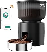 Sandpoy Automatic Cat Feeder, WiFi Cat Feeder with APP Control for Remote Feeding, Detachable Cat...